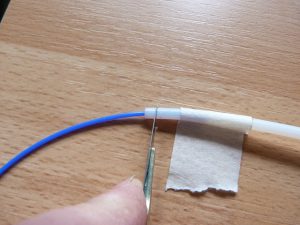Bowden tube on a 3d printer: cutting tubing