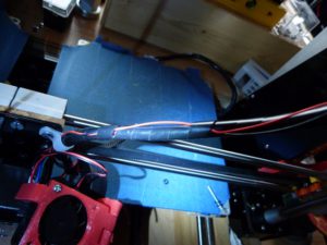 anet a8 upgrades : wires in loom