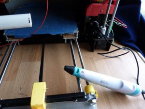 anet a8 mods: 3d pen into auxilliary connector